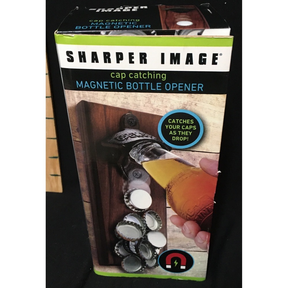 Shaper Image Cap Catching Magnetic Bottle Opener